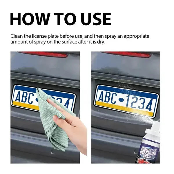 Free License Plate Reflective Spray